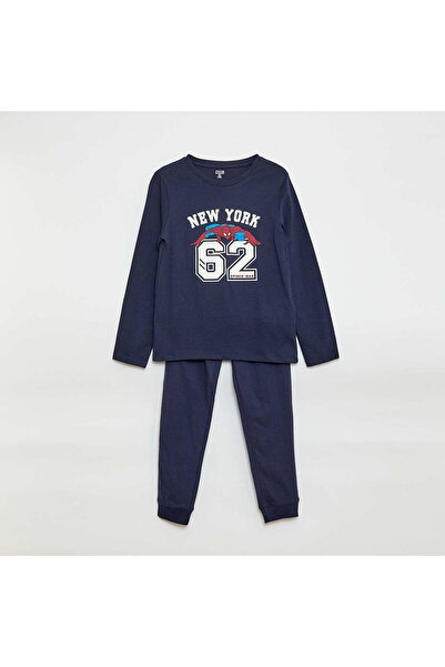 KIABI طقم بيجاما طويل من مارفل "سبايدرمان" - قطعتان باللون الأزرق