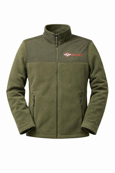 SINGLE SWORD Fleece Jacket with Logo Garni – Suitable for Outdoor, Casual, an...