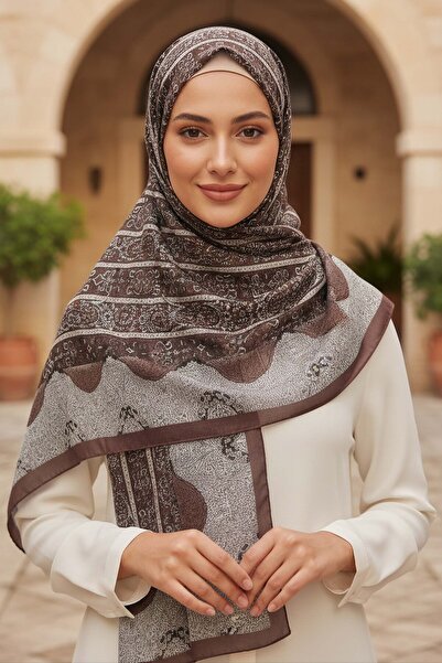 TOFİSA The Mystic Ethnica Series Cotton Shawl Mink - 28110-VIZON