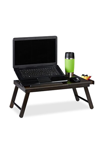 Relaxdays Multifunctional laptop stand table, with drawer, RelaxDays, brown, ...
