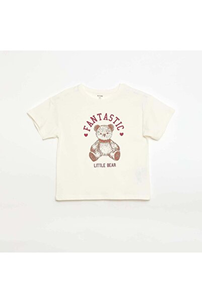 KIABI Fantasy Print T-Shirt WHITE