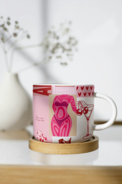 EYBaskı Tasarım Colorful Pattern Printing Porcelain Mug