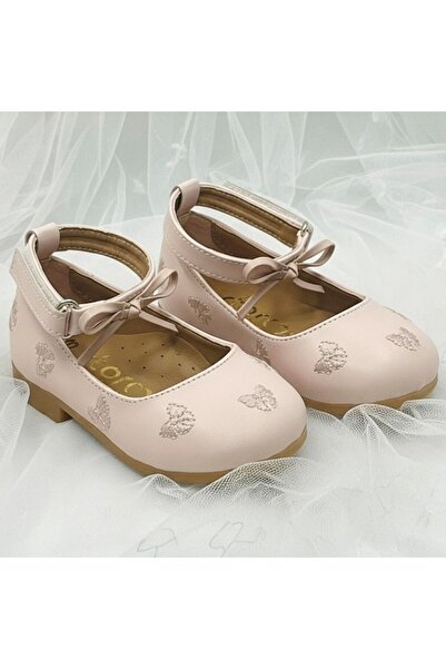 STORMY Balerini cu talpă ortopedică cu fundă fluture pentru fete