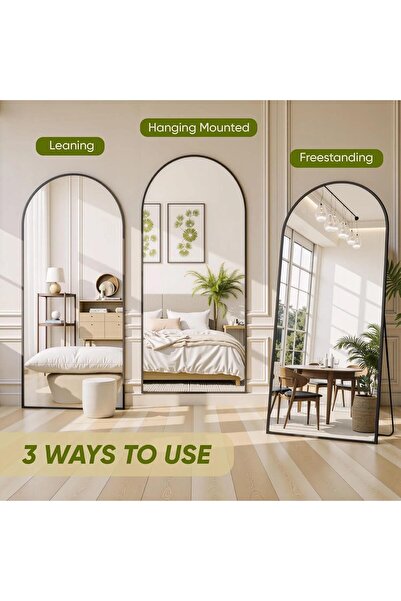 VALUE Modern curved mirror measuring {180x60} cm.