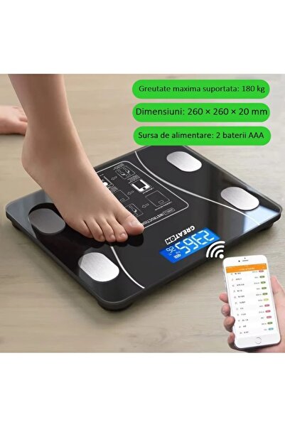 GREATON Smart Body Scale With Phone App, Smart, Electronic, Tempered Glass, L...