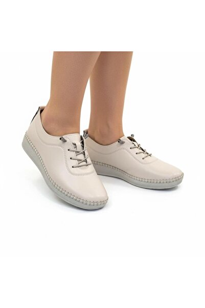 Ceylans Genuine Leather Inside Orthopedic Sole Women's Shoes Vb24X