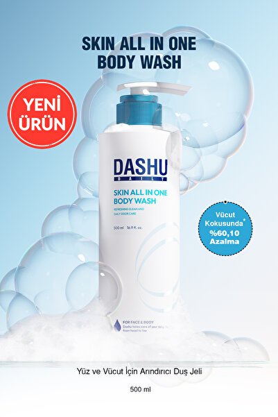 Dashu Yüz ve Vücut İçin Arındırıcı Duş Jeli Daily Skin All In One Body Wash