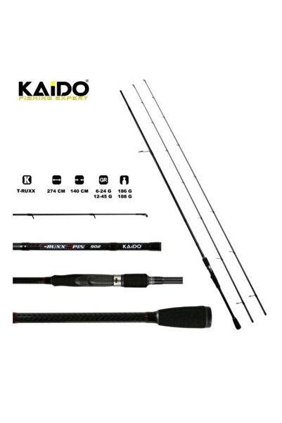 Kaido T-Ruxx 270 cm Çift Uçlu Spin Kamışı (6-24/12-45gr)