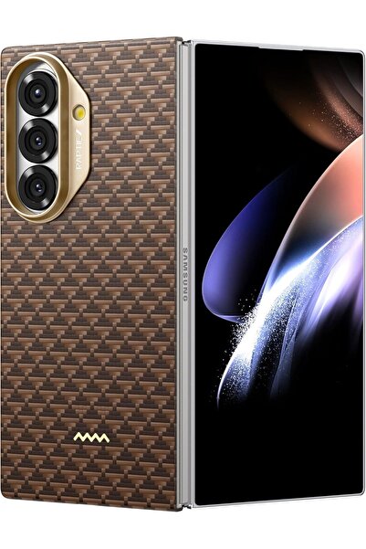 Raptic غطاء خلفي فقط من ألياف الأراميد لهاتف سامسونج جالاكسي زد فولد 7 (MagSa...