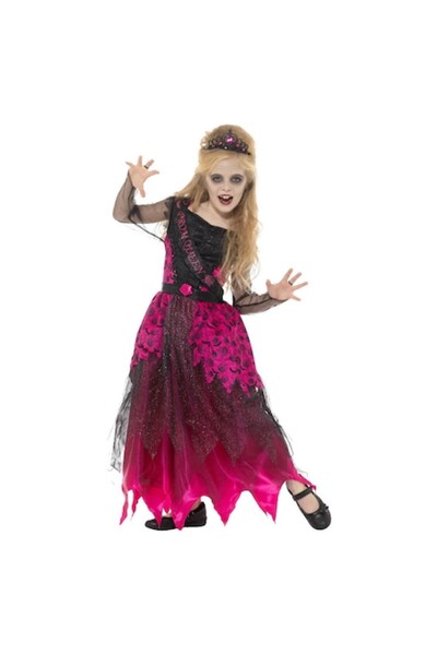 Smiffys Kids Halloween costume, luxury gothic queen