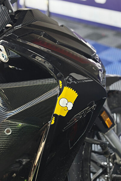 Banxtre Motosiklet-Scooter ve Cup Motorlar için Kenardan Bakan Simpson Sticke...