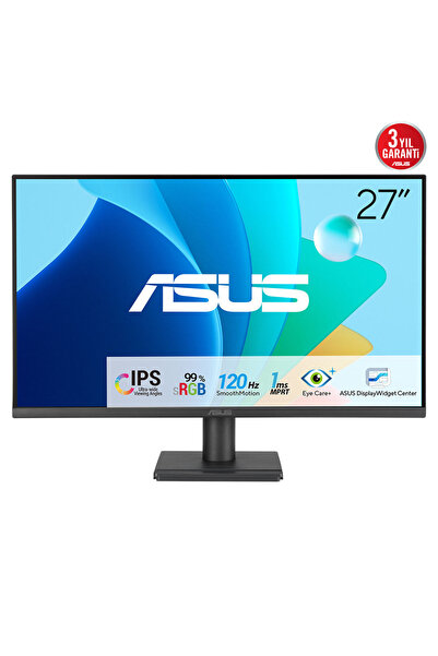 ASUS VA279HG 27" 1ms, 120Hz, Full HD, HDMI, VGA, IPS LED, Çerçevesiz Tas...