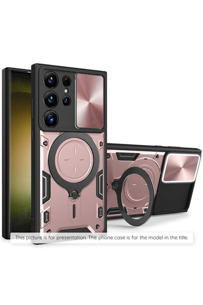Techsuit Carcasă CamGuard Pro pentru Samsung Galaxy A37 5G, auriu-roz
