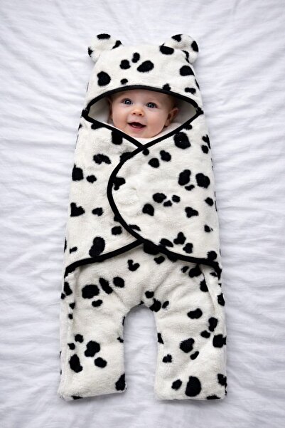 DİVİSTA Unisex Newborn Baby Sherpa Fleece Swaddle