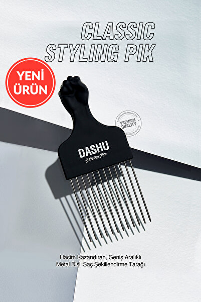 Dashu Hacim Kazandıran Geniş Aralıklı Metal Dişli Saç Şekillendirme Tarağı Cl...