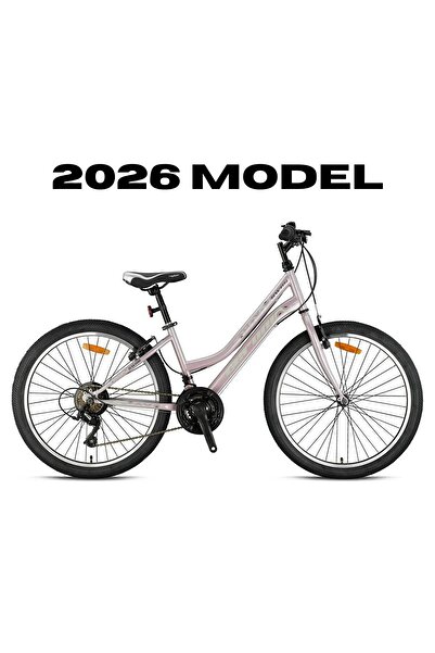 Geroni SWAN LADY - 26" - MTB -14'- 21 Vites - V.B - Beyaz Pembe-Bej/Füme