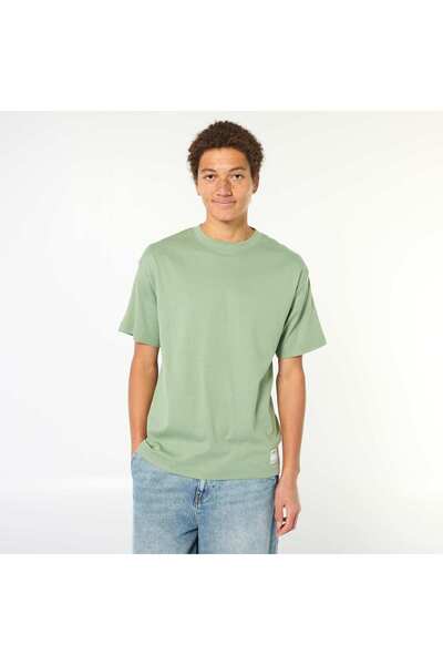 KIABI Round neck cotton T-shirt GREEN