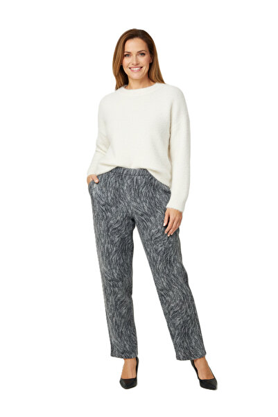 Oppland Kadın Pantolon Kalın Kışlık Cepli Şardonlu Pamuk Dokulu Beli Lastikli...