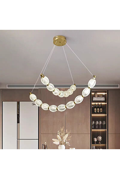 iTin LED pendant chandelier with remote control FAUSTO, 48W, Cold/Warm/Neutra...