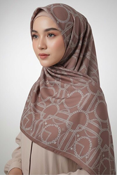 TOFİSA Серія Chain Dream Бавовняний шарф Візон - 28112-VIZON