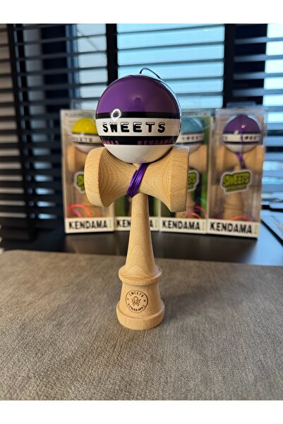 Sweet Kendama KENDAMA SWEETS PURPLE 18.5 Cm LARGE CUPS + BEST QUALITY GIFT TIE