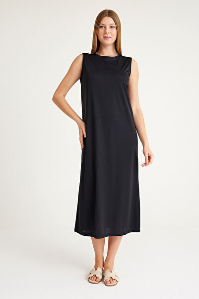 Plistre Дамска рокля без ръкави Suprem от 100% памук с подплата - памучна ком...