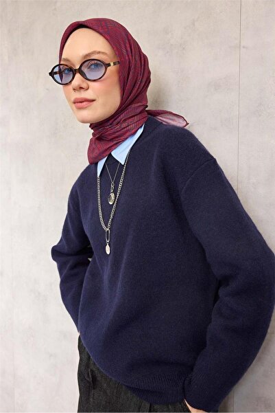 Silk Home Eșarfă moale din bumbac și poliester, mov, cu model geometric, anti...