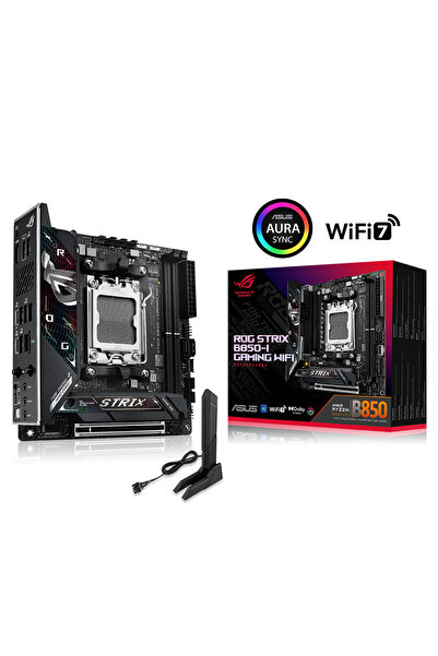 ASUS ROG STRIX B850-I GAMING WIFI AM5 DDR5 8400+(OC)MHz Mini-ITX Gaming Anakart