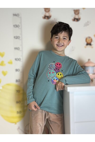 mirkidsclub تي شيرت بأكمام طويلة من قماش الإنترلوك للجنسين