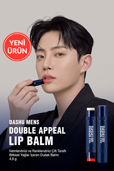 Dashu Nemlendirici ve Renklendirici Çift Taraflı Dudak Balmı Mens Double Appe...