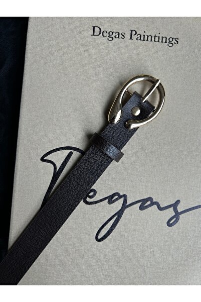 LİA KEMER Impress Half Ring Patterned Women's Gold Buckle Belt Jacket Belt Dr...