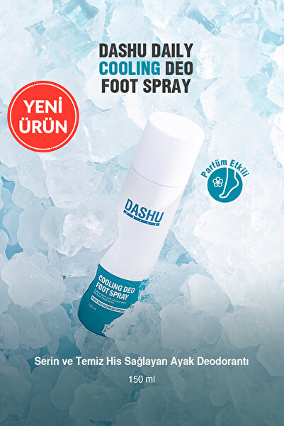 Dashu Serin ve Temiz His Sağlayan Ayak Deodorantı Daily Cooling Deo Foot Spra...