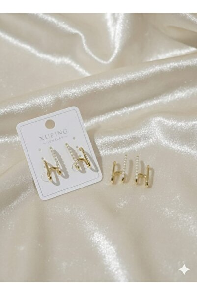 AKFECAN Steel Small Pearl Beaded Earrings