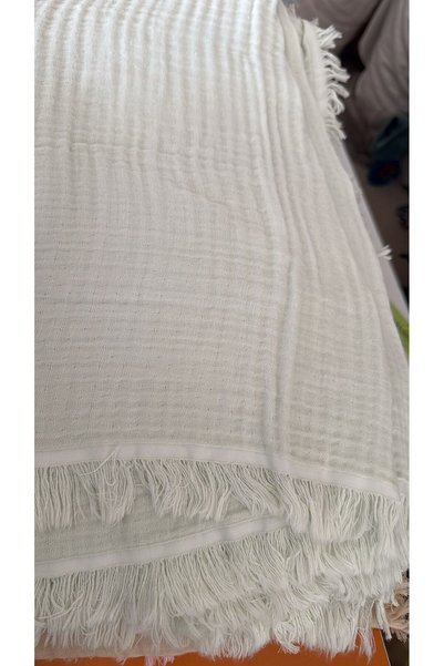 Babito Baby Baby-Child 100% Cotton Soft 4-Layer Tasseled Muslin Baby Blanket 100X120
