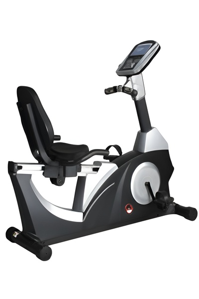 Marshal Fitness دراجة هوائية تجارية مستلقية ذاتية التوليد، دراجة تدريب رياضية