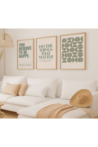 VOBA STORE Set de pictură din MDF cu aspect de cadru scris VOBA-108