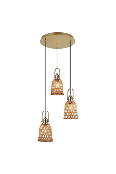 LUCEA NATURA ANTİK LAK 3'LÜ AVİZE 3XE27