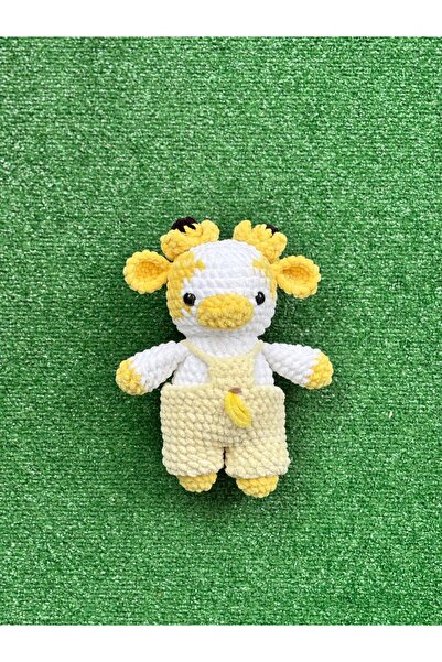 Luma desingss İNEK ORGANİK AMİGURUMİ ÖRGÜ OYUNCAK & UYKU ARKADAŞI