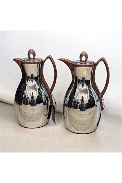 aljahwari Elegance 2-piece thermos set, glass inside and luxurious stainless ...