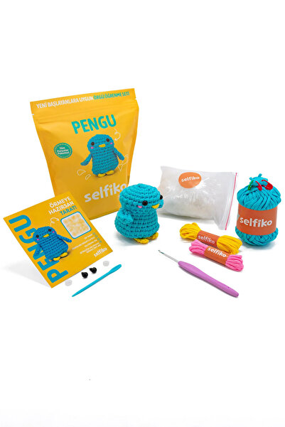 GLANCE Pengu Örgü Öğrenme Seti