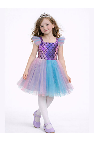 Casabony 🌈   Mermaid Tulle Evening Dress Party & Holiday Girls' Dress