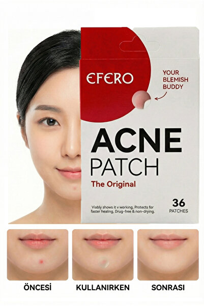 efero Bandı, Hidrokolloid Bant, Şeffaf Akne Bandı, Pimple Patch 72 Adet