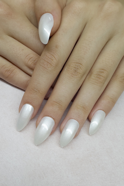 Gold Beauty İnci Tozu Görünümlü Takma Tırnak Seti 24 Adet Jel Tırnak