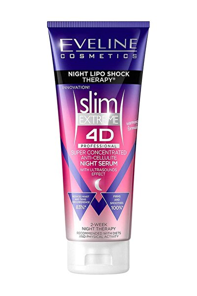 Eveline Slim سيروم إيفلين سليم إكستريم رباعي الأبعاد لعلاج السمنة، للاستخدام ...