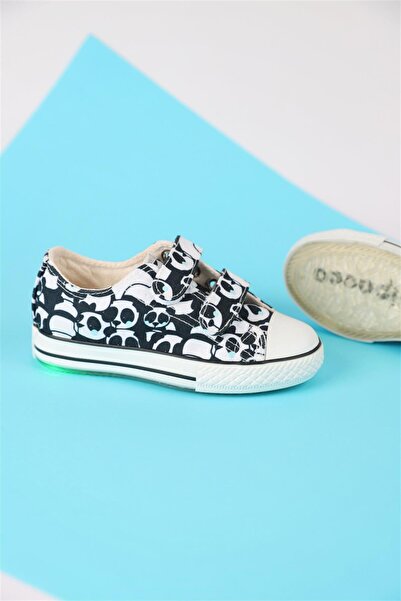 Ugly Duck Size 26-30 Black and White Sluggish Panda Shoes