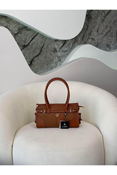 Armine Trend Kemer Detaylı El Ve Omuz Çantası ARM176 Taba