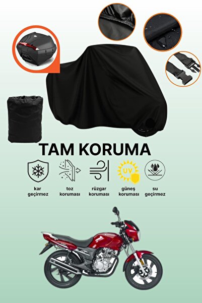 dokaca Kanuni Puma 150 Compatible Motorcycle Tarpaulin Compatible with Black ...