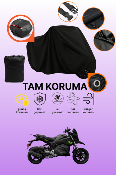 dokaca حقيبة خلفية سوداء وقماش متوافق مع دراجة نارية يوكي هامر 50