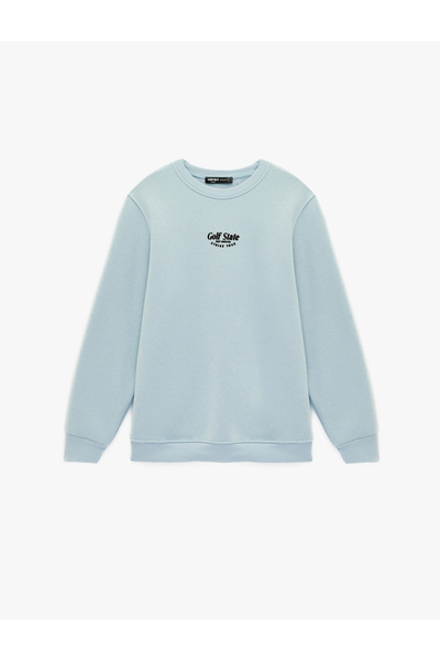 Koton Regular Fit Long Sleeve Crew Neck Printed Sweatshirt