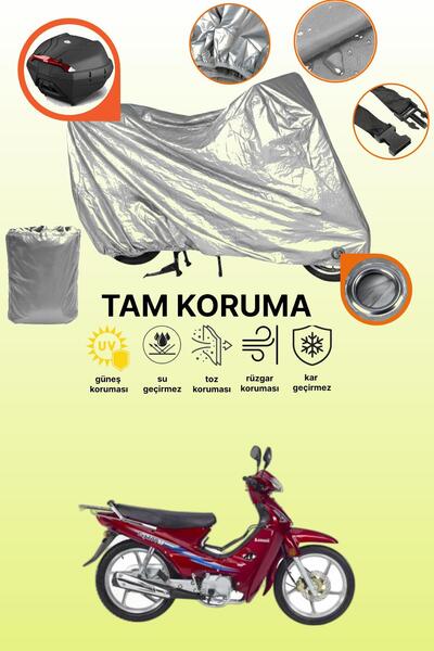 dokaca Gray Rear Bag and Lock Compatible Kanuni Cup 100 Compatible Motorcycle...